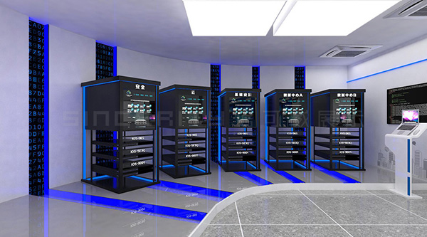 深信服展廳設計中云數(shù)據(jù)中心