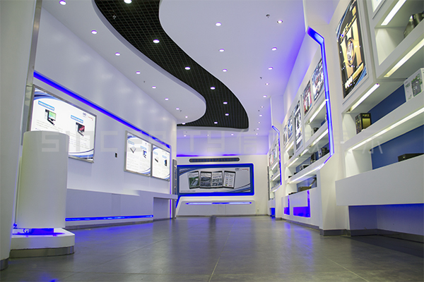 長城電子展廳設(shè)計(jì)現(xiàn)場圖