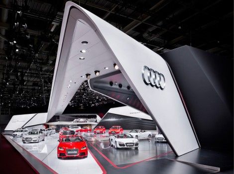 奧迪汽車展覽，車展，汽車展臺