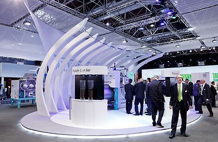 展臺設(shè)計，展臺搭建，多邊形展臺