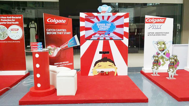 高露潔展，高露潔展臺，高露潔